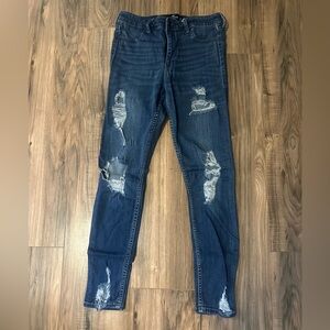 Distressed HiRise Jegging